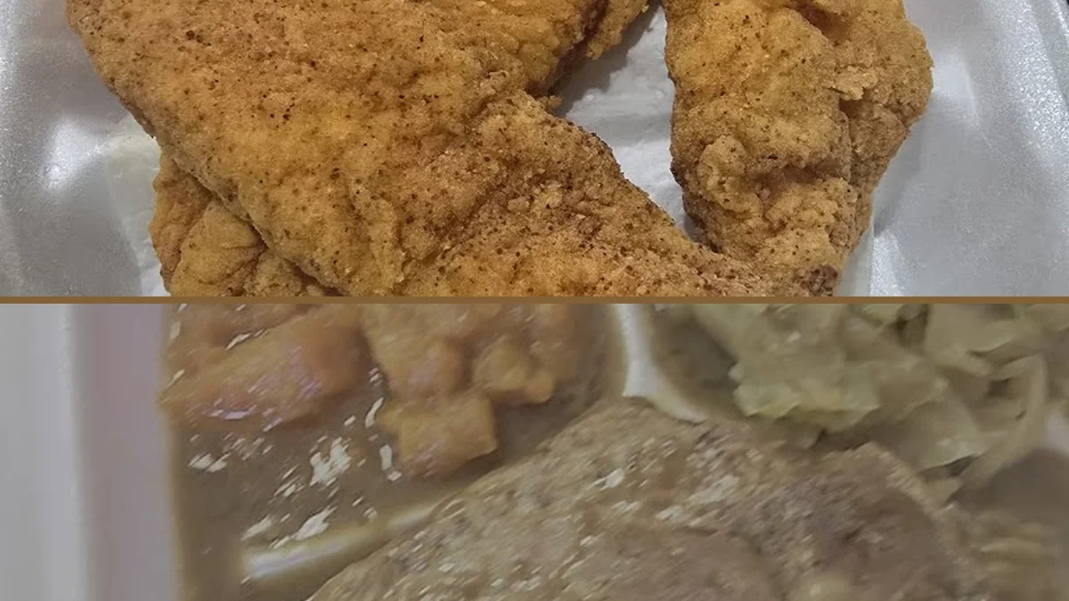 Comfort food served in a cozy dining room.