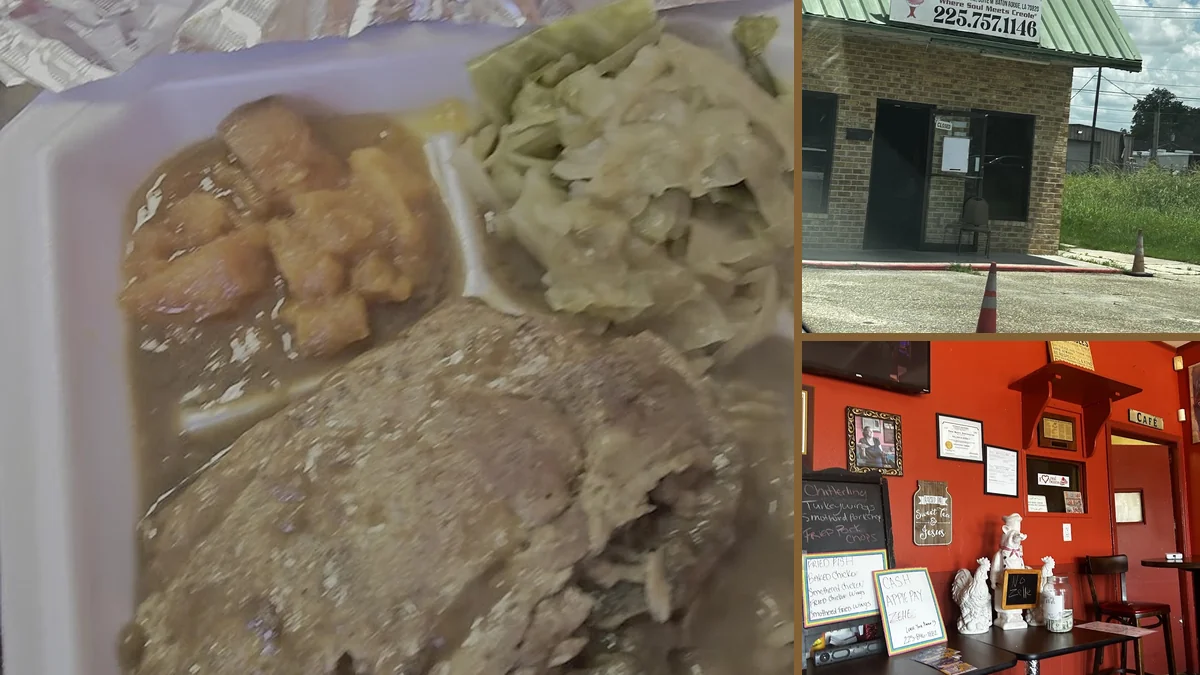 Takeout containers beside a simple meal spread.